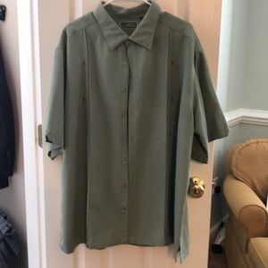 Cubavera short sleeved button down shirt